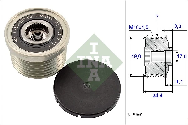 Alternator Freewheel Clutch